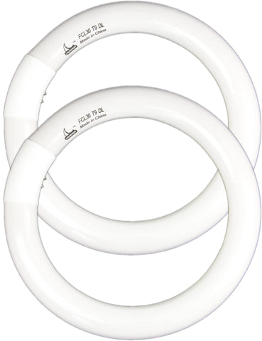CHKADAWA FC9T9 9-inch circline bulb, front view, delivering bright 6500K daylight for kitchens.