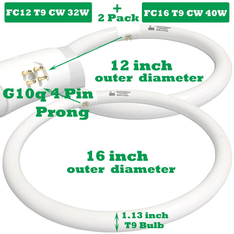 CHKADAWA two-pack circle bulbs shown together for easy replacement.
