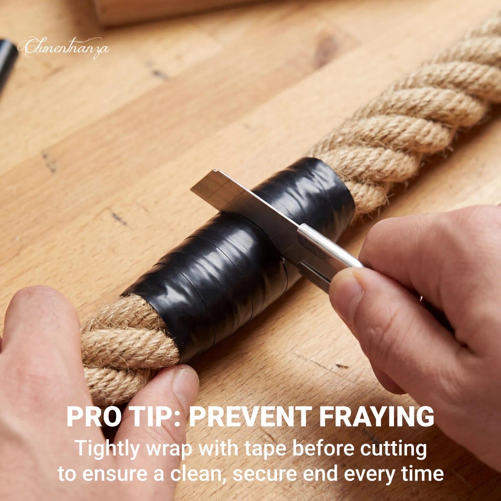 Chmentnanza rope ideal for garden edging and railing protection.