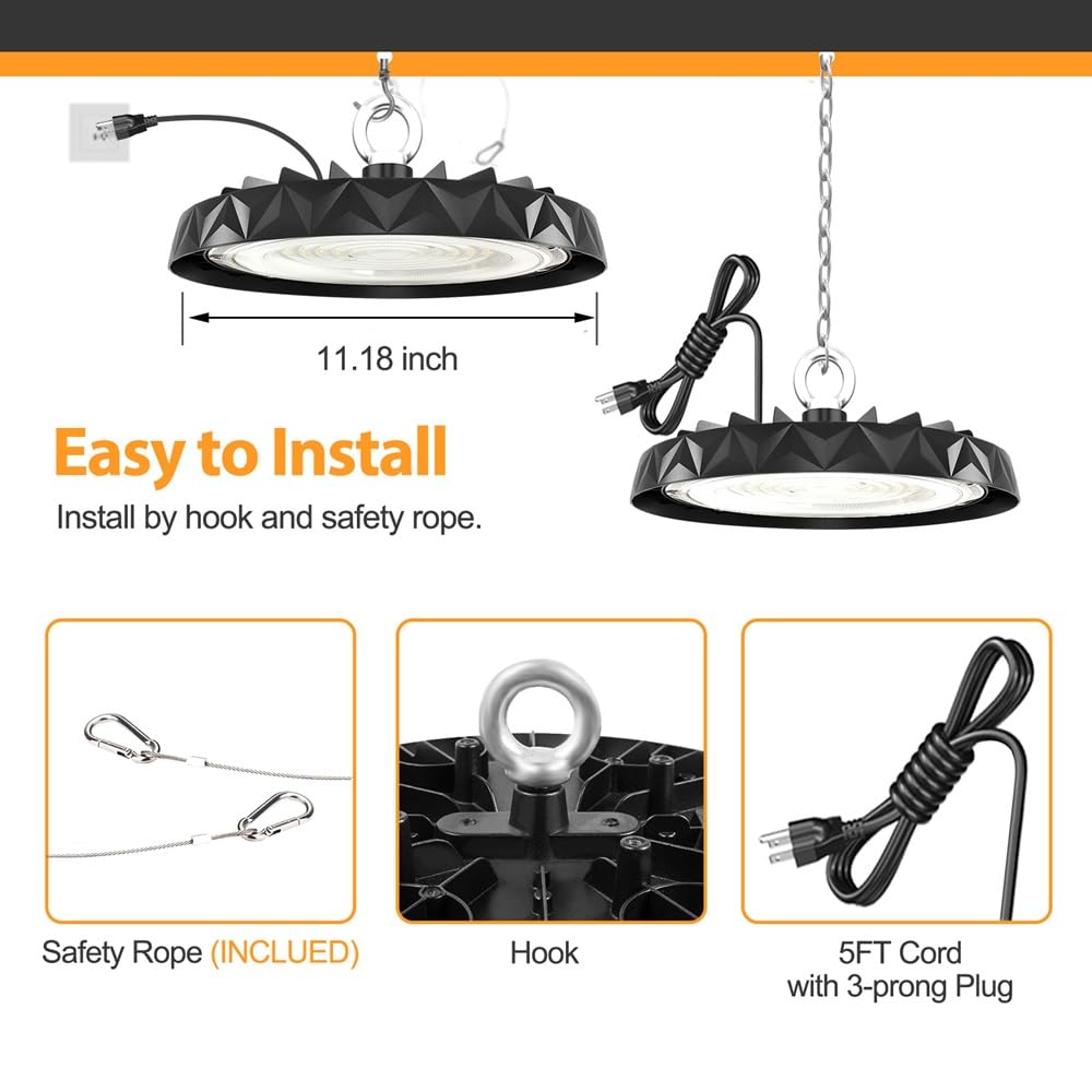 CHMLT LED High Bay Light provides uniform wide-angle illumination for large spaces