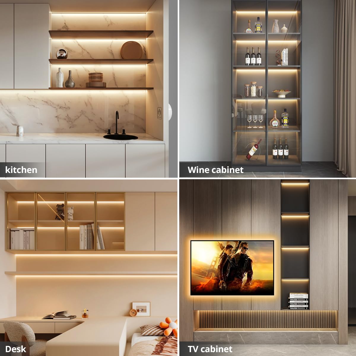 CHNMALITAI energy-efficient lighting reduces power usage while brightening workspaces.