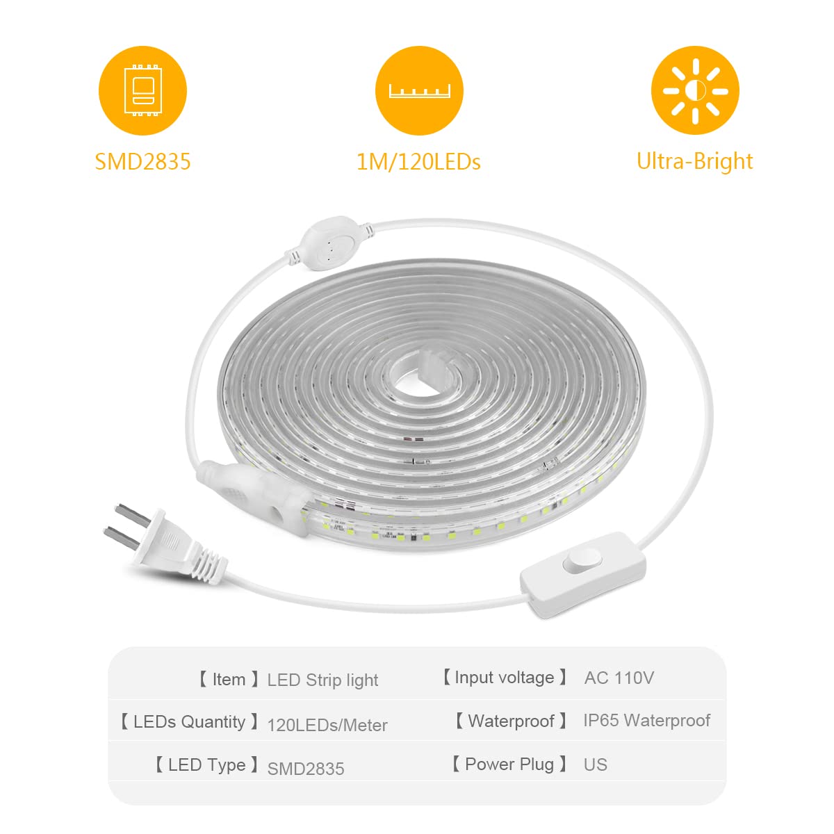 CHNMALITAI IP65 waterproof strip for indoor and outdoor durability