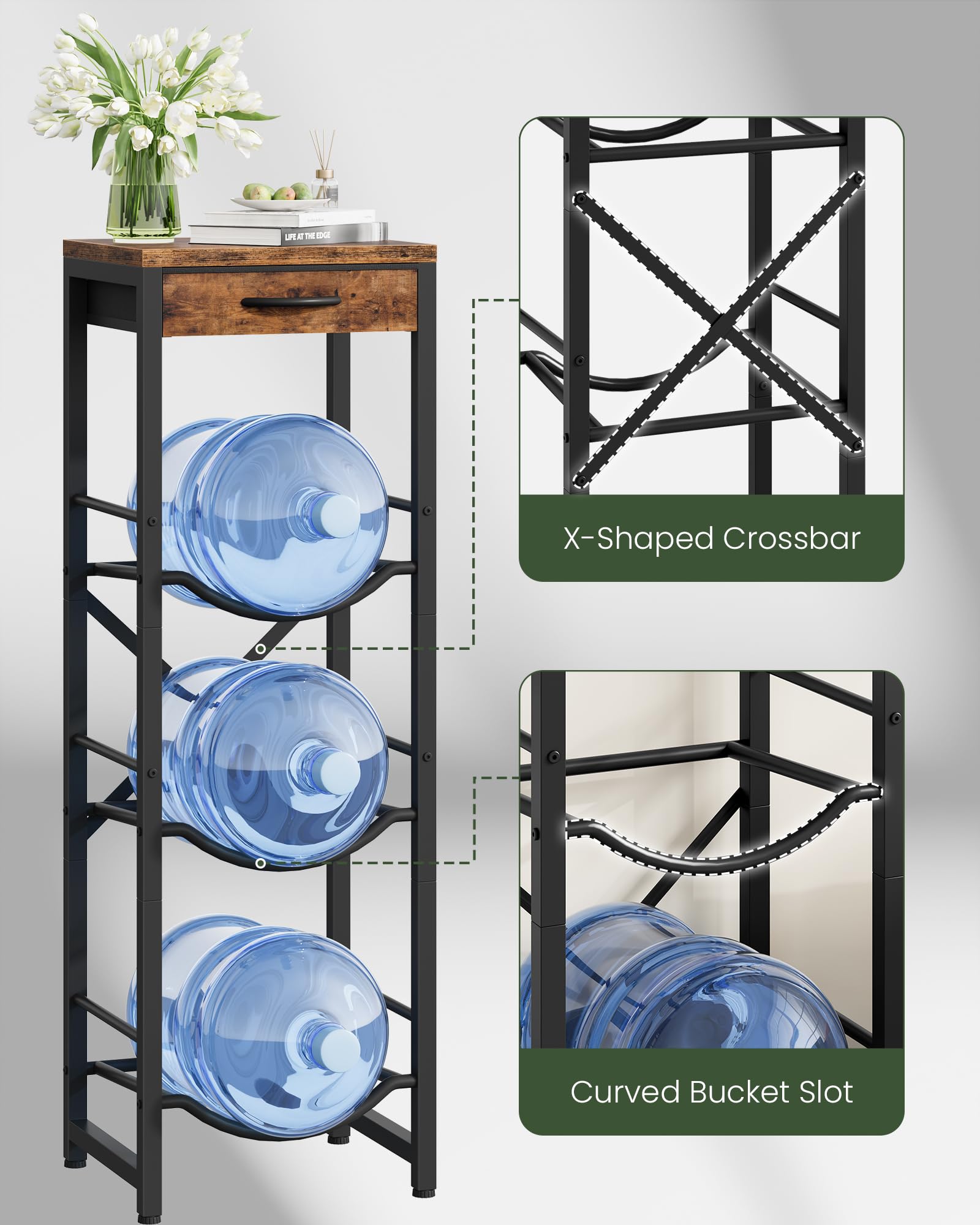 CHOEZON anti-tip kit installed enhances stability on uneven floors
