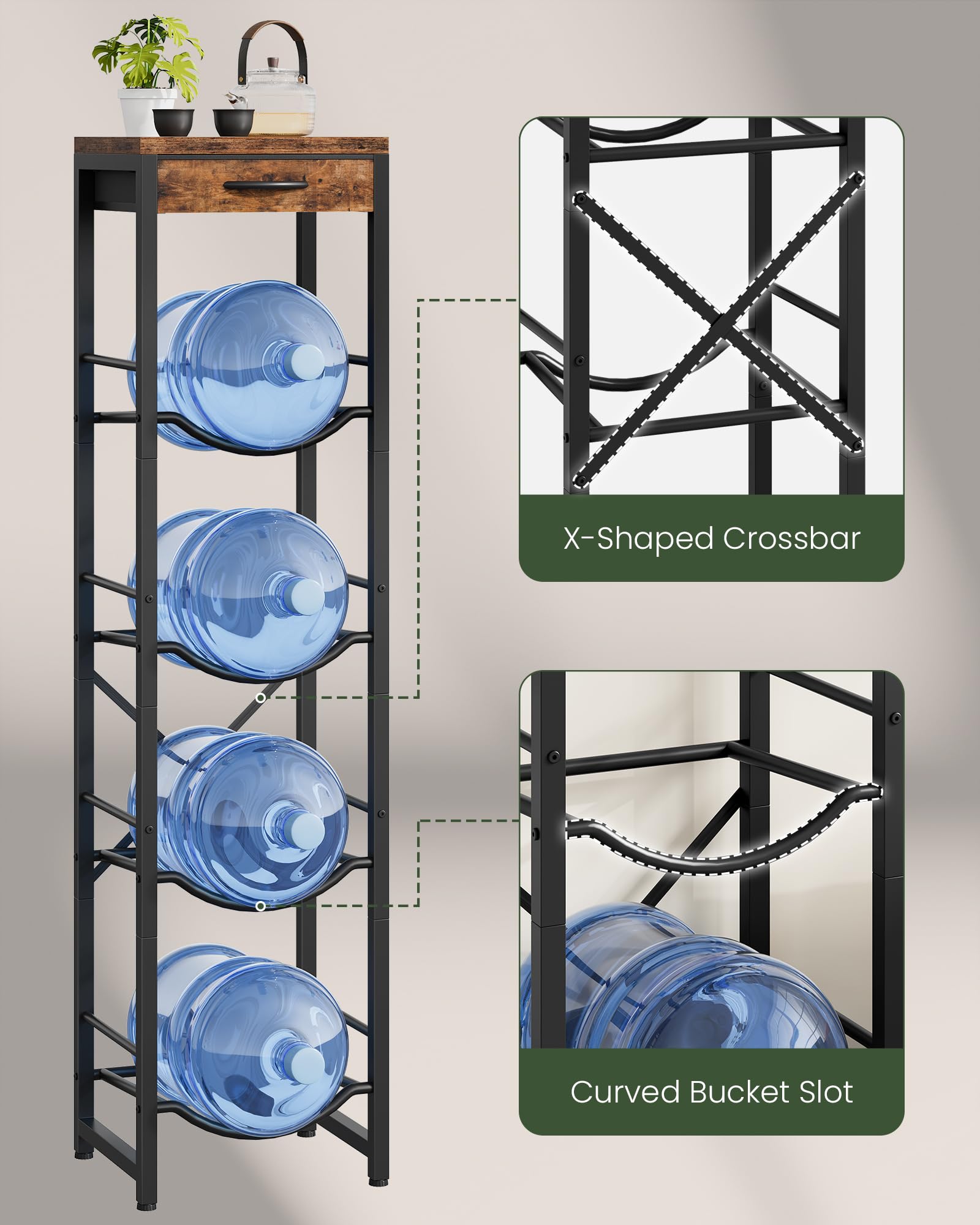 CHOEZON top shelf coffee maker dispenser for versatile beverage setup