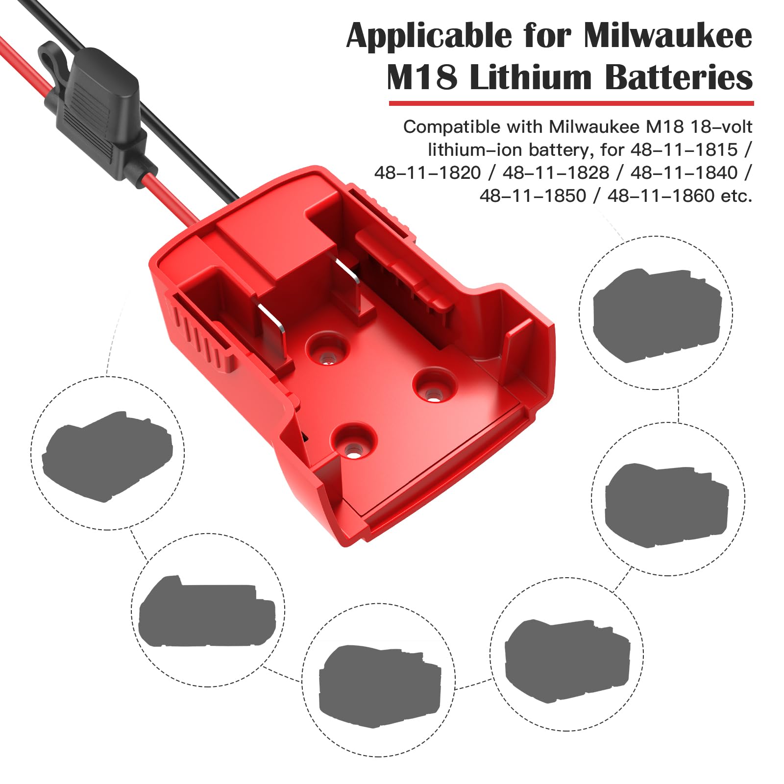 Adapter installation demo showing locking battery fit for indoor or outdoor use