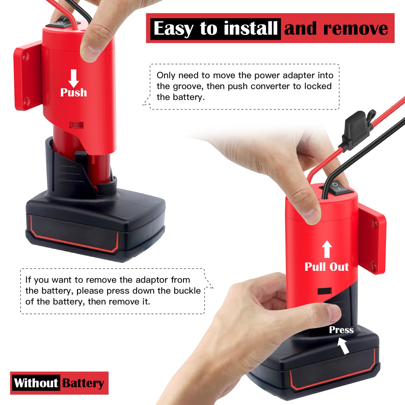 CHoiKWong fuse holder and 30A fuses protect connected devices from overload.