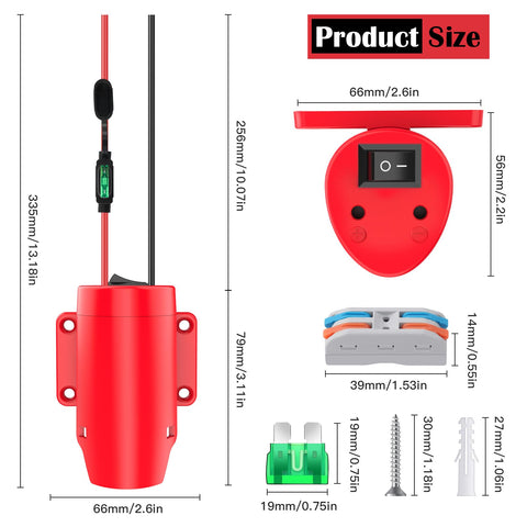 CHoiKWong kit with mounting holes for easy wall or machine mounting.