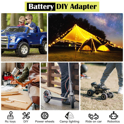 CHoiKWong Ryobi 18V battery-compatible connector enables safe DC conversion
