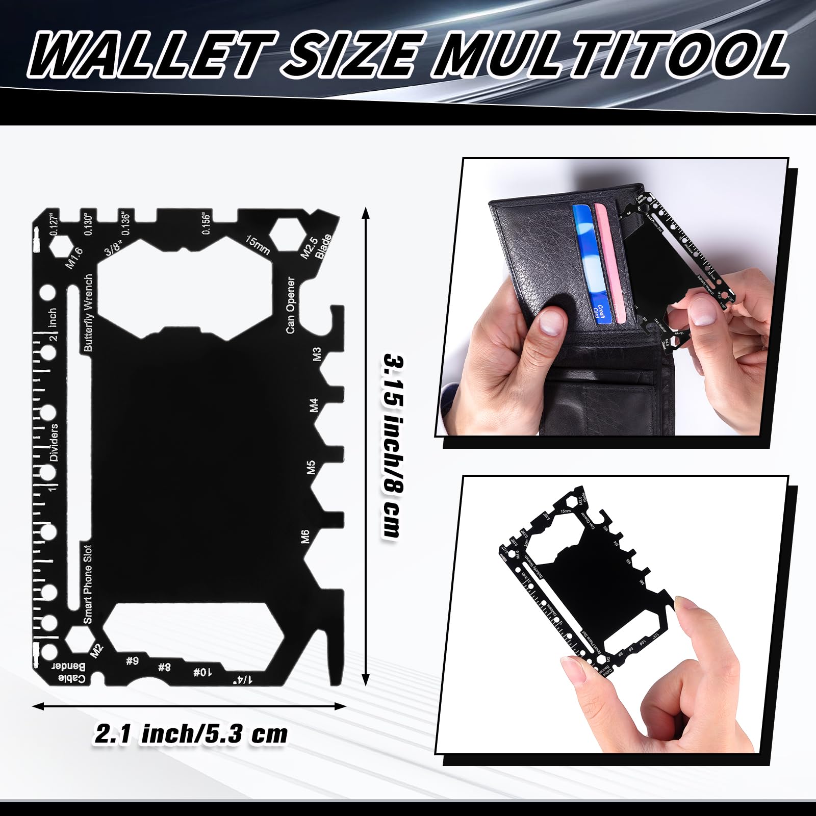 Cholemy screwdriver and nut driver card for quick repairs on the fly.