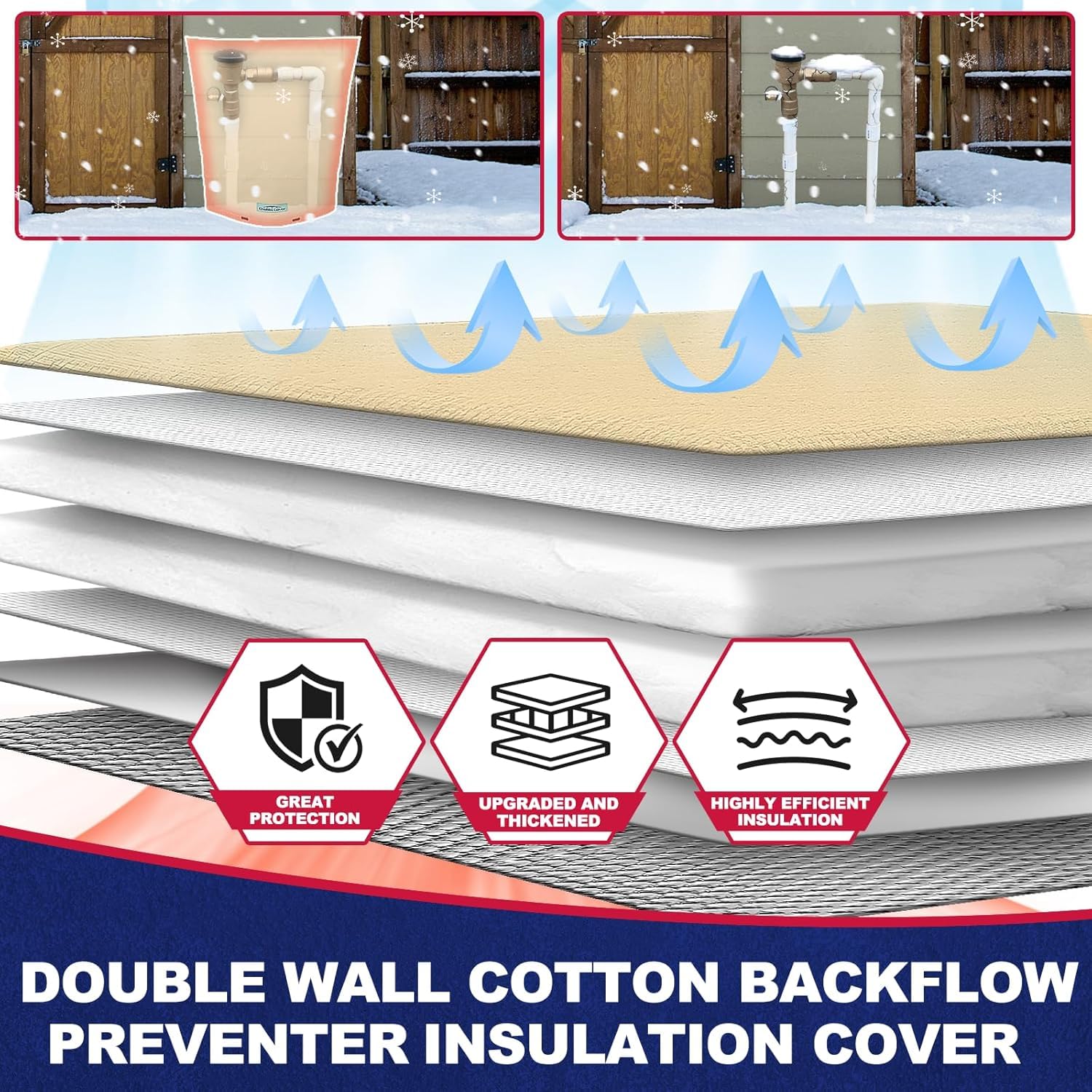 Cholila Cover aluminum foil insulation layer visible for heat retention