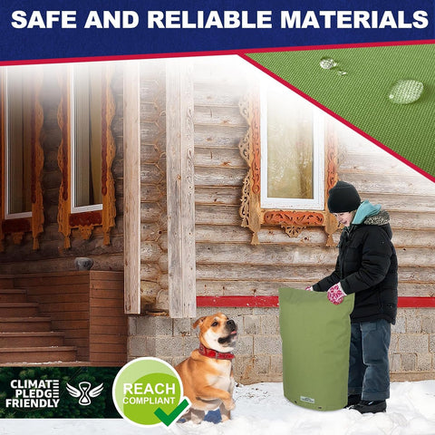 Cholila Cover backflow insulated cover includes multi-layer insulation for winter protection