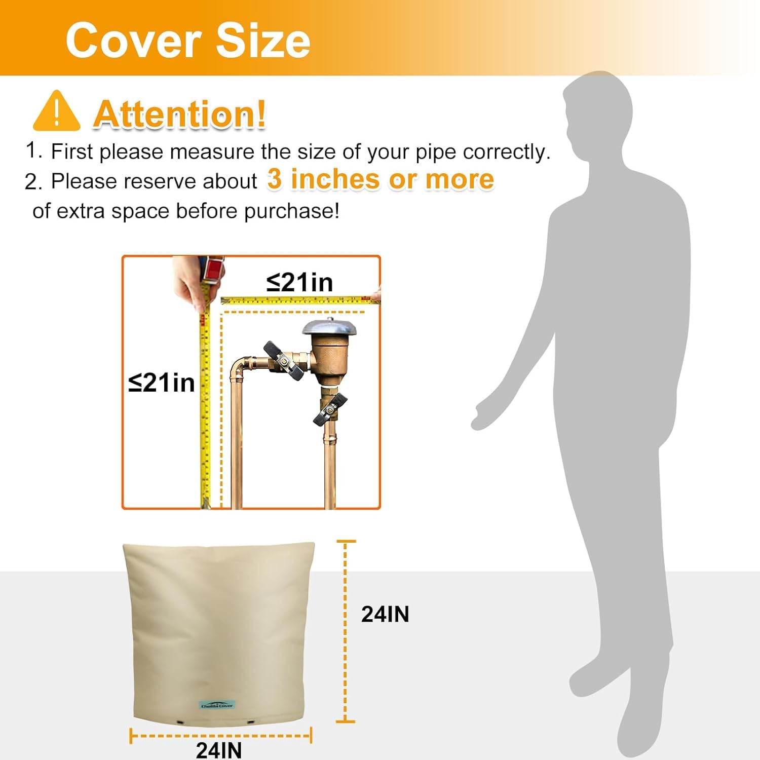 Cholila Cover backflow insulated security loops illustrate theft prevention option