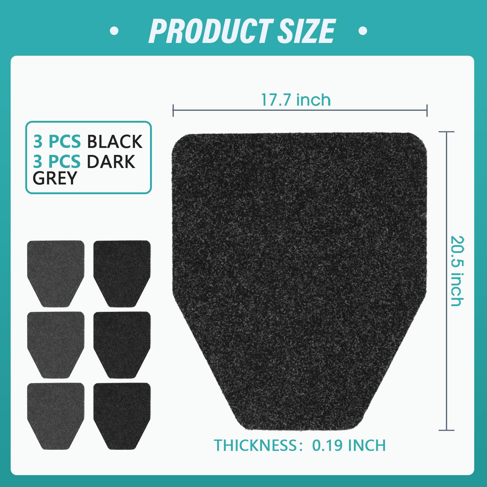 CHONOVO urinal mats' absorbent surface quickly soaks up urine and reduces splashes.