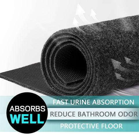 CHONOVO urinal mats fit neatly under men's urinals in high-traffic spaces.