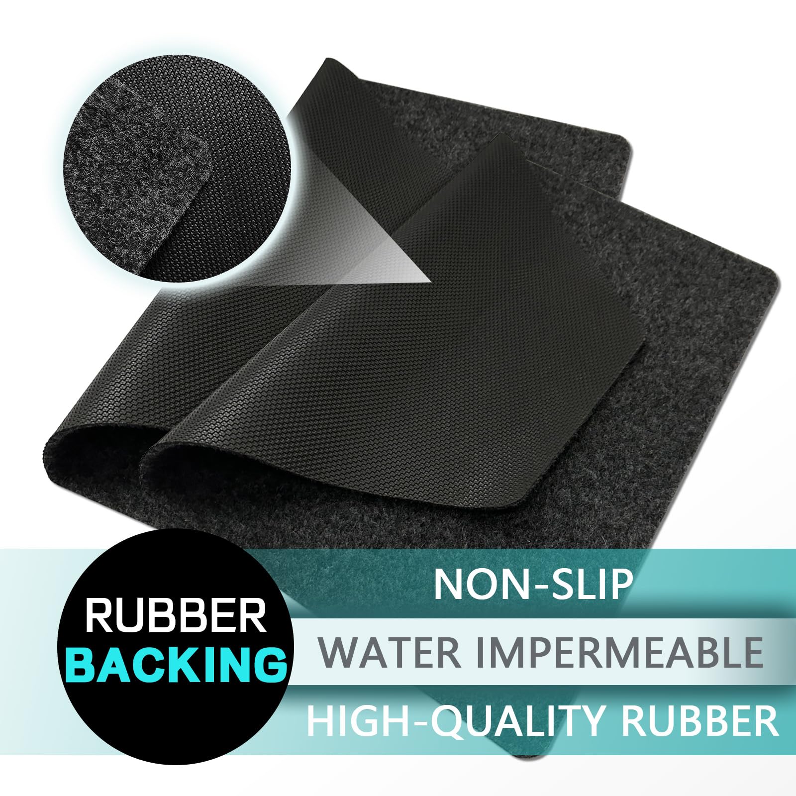 CHONOVO mats feature durable edge sealing for long-lasting performance in busy restrooms.