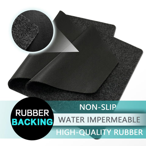 CHONOVO mats feature durable edge sealing for long-lasting performance in busy restrooms.