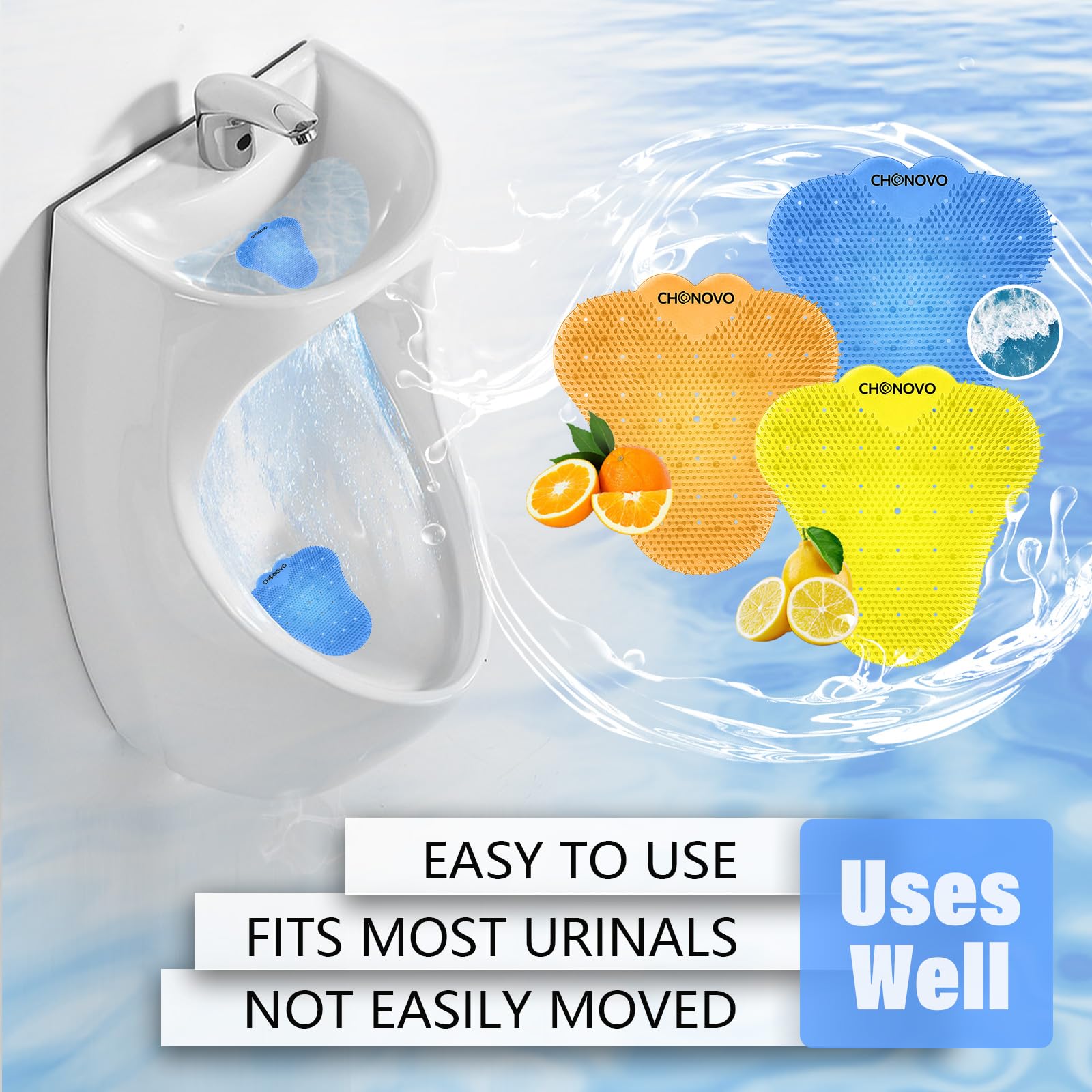 CHONOVO orange-scented urinal screen with bright fragrance