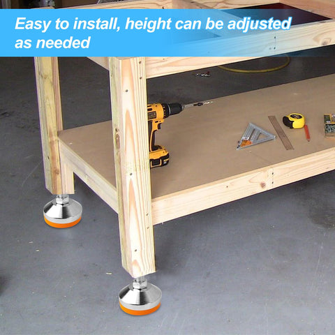 Choonjin anti-skid foot pads prevent slipping and floor damage.