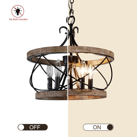 Chords Attic French country chandelier lends cozy living room charm.