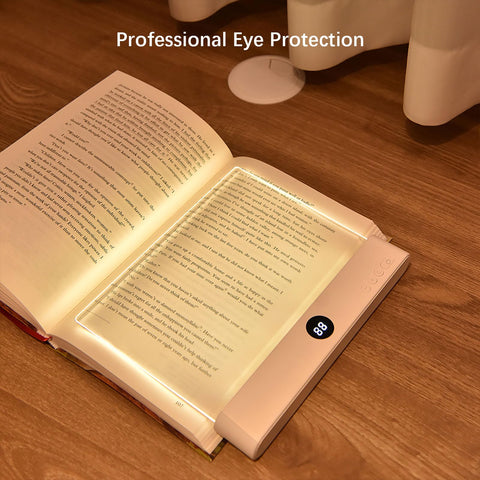 Choudao Tech LED Book Light 2-in-1 bedside use for quiet reading.