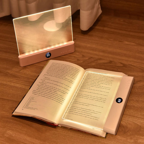 Choudao Tech LED Book Light 2-in-1 front view for portable bedtime reading.