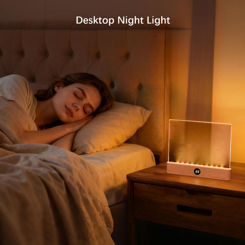 Choudao Tech LED Book Light 2-in-1 warm light creates cozy bedtime ambiance.