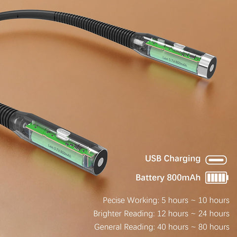 Choudao Tech neck reading light features dual independent control buttons.