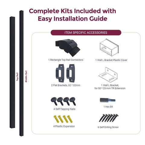 CHR exclusive connector kit for seamless rail integration