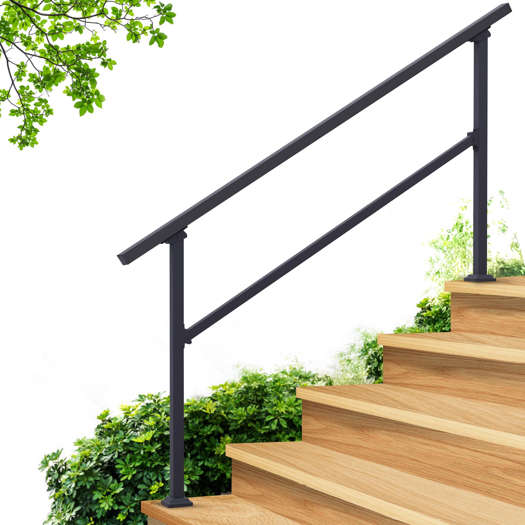 CHR Fence & Rail top rail demonstrates sturdy outdoor-step support