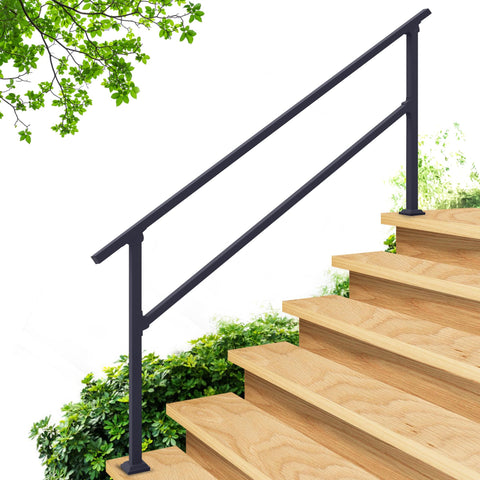 CHR fence and rail outdoor steps handrail for safer outdoor stairs.