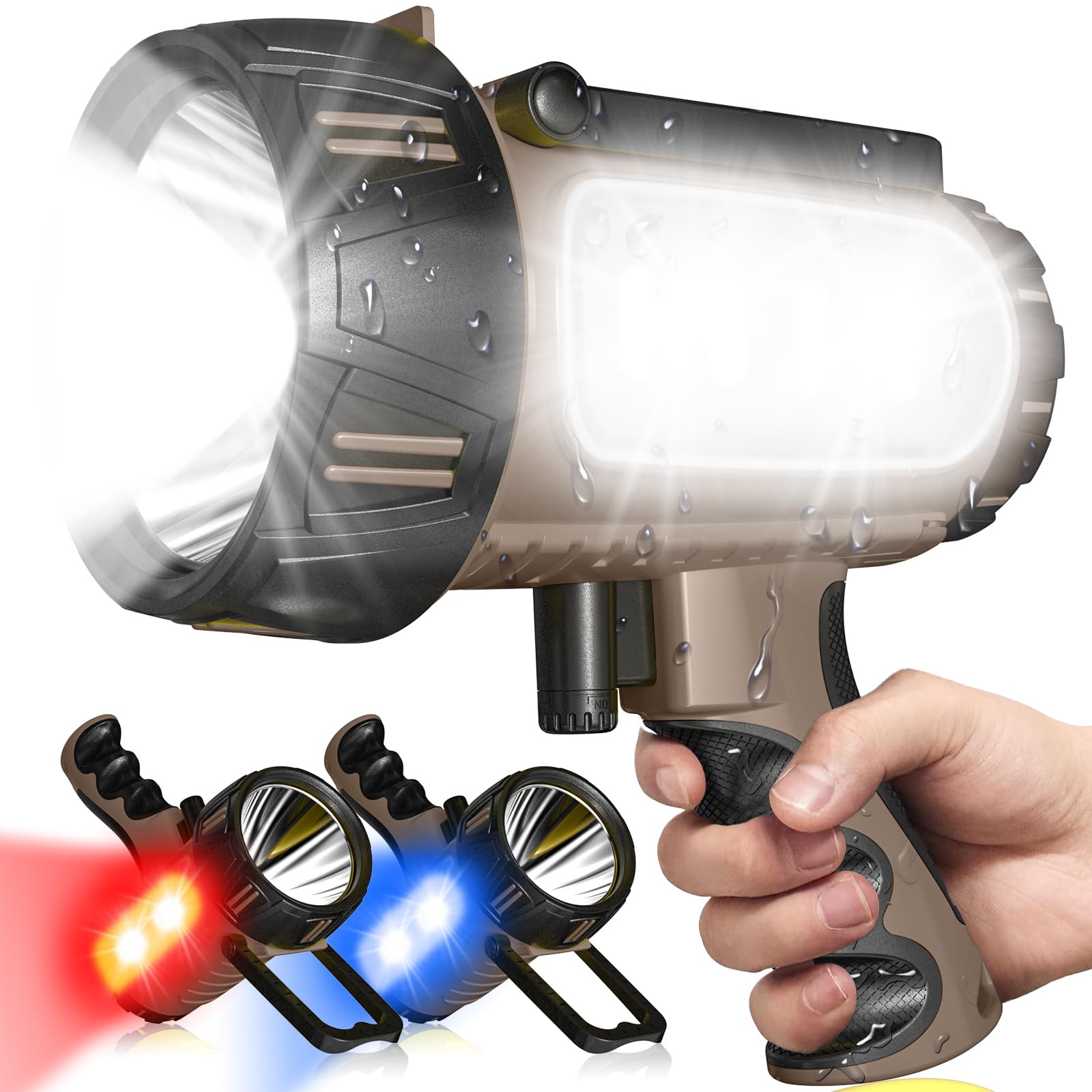 CHRMJERN durable waterproof flashlight for boating and fishing.