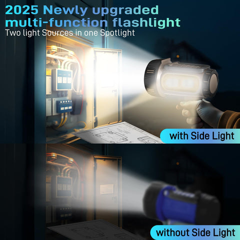 CHRMJERN IP67 spotlight with rugged ABS body resists rain.