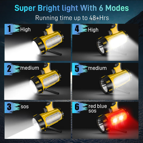 CHRMJERN spotlight side lights for wider illumination in dusk or fog.