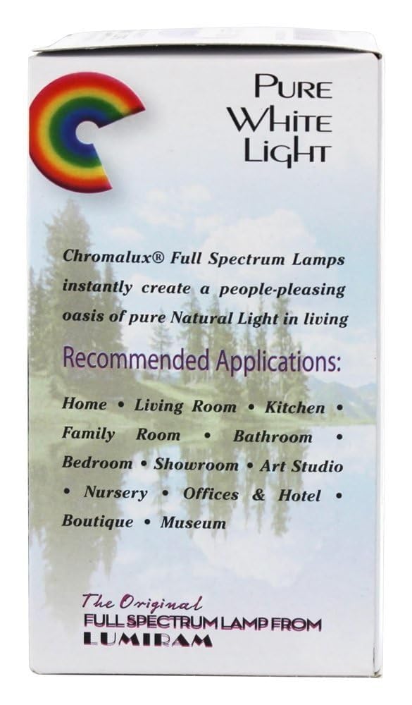 Chromalux H&PC-67531 frosted bulb closeup highlighting its diffuse finish for task lighting.