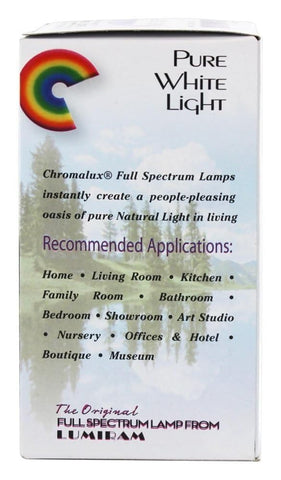 Chromalux H&PC-67531 frosted bulb closeup highlighting its diffuse finish for task lighting.