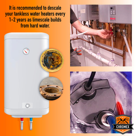 Chromex works with major brands like Rinnai and Navien for versatile use.