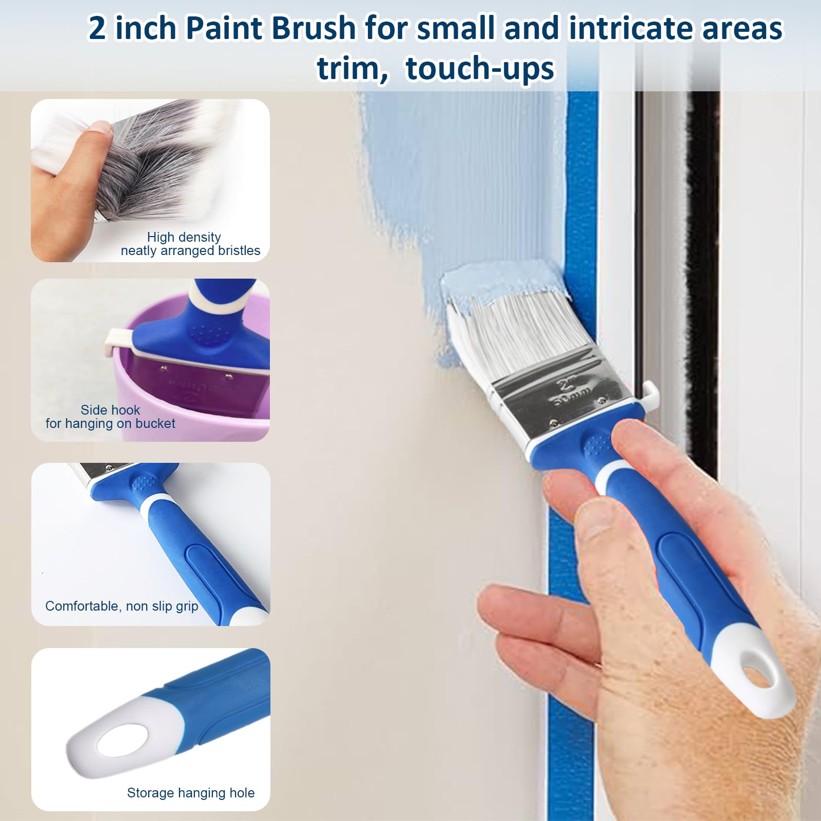 CHSCIENCE 3-inch putty knife with ergonomic handle for controlled scraping.