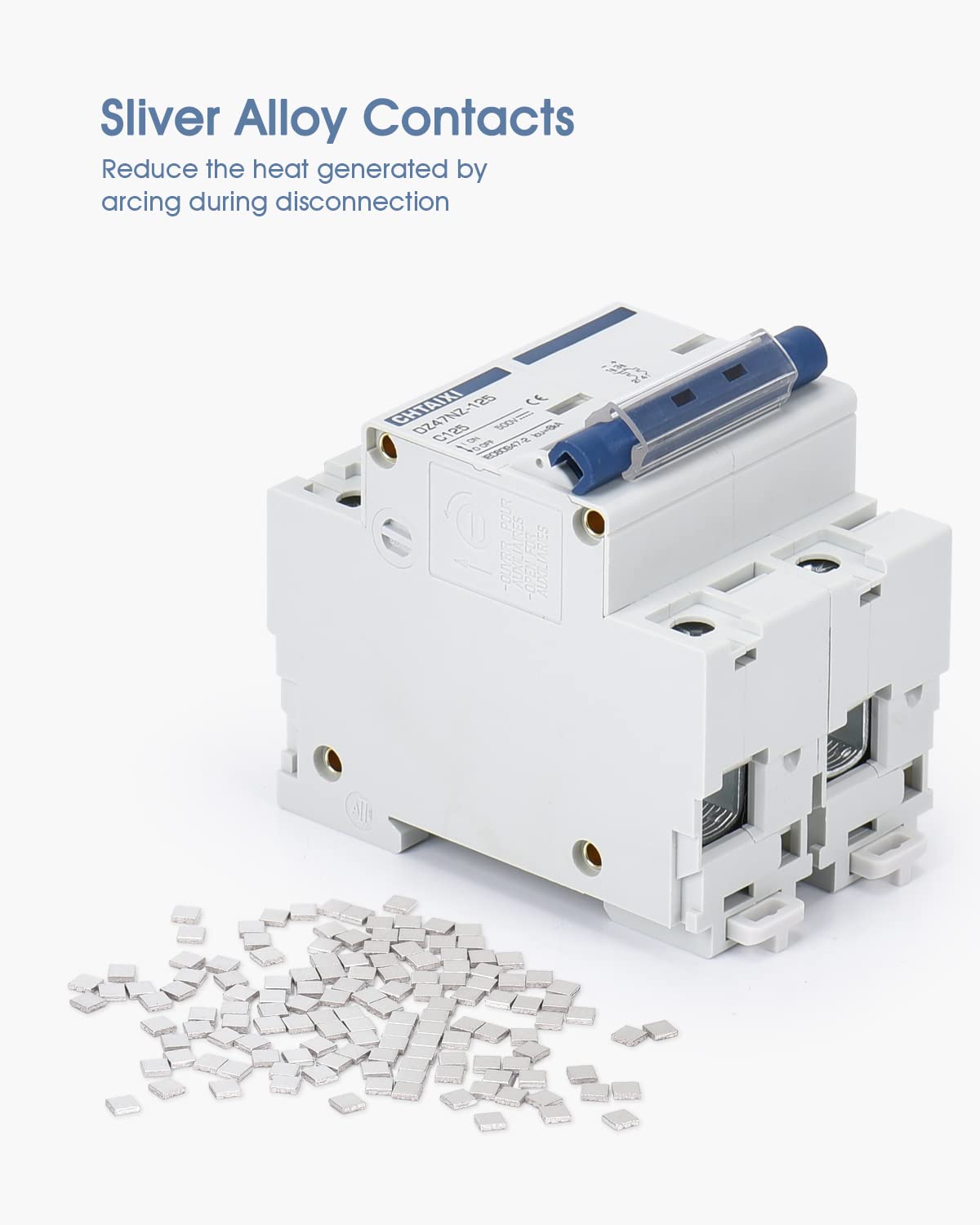 CHTAIXI DC MCB 2P 500V flame retardant shell enhances safety
