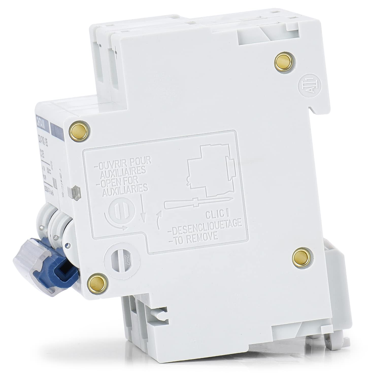 CHTAIXI DC MCB 2P 500V side view shows compact profile for panel mounting