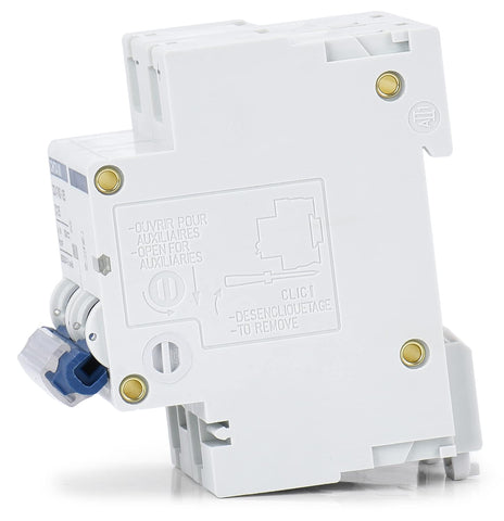 CHTAIXI DC MCB 2P side view shows DIN rail compatibility.