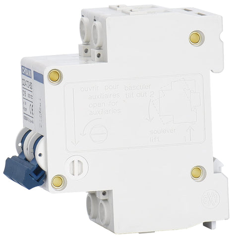 CHTAIXI DC mini breaker side view shows rugged casing and easy access.