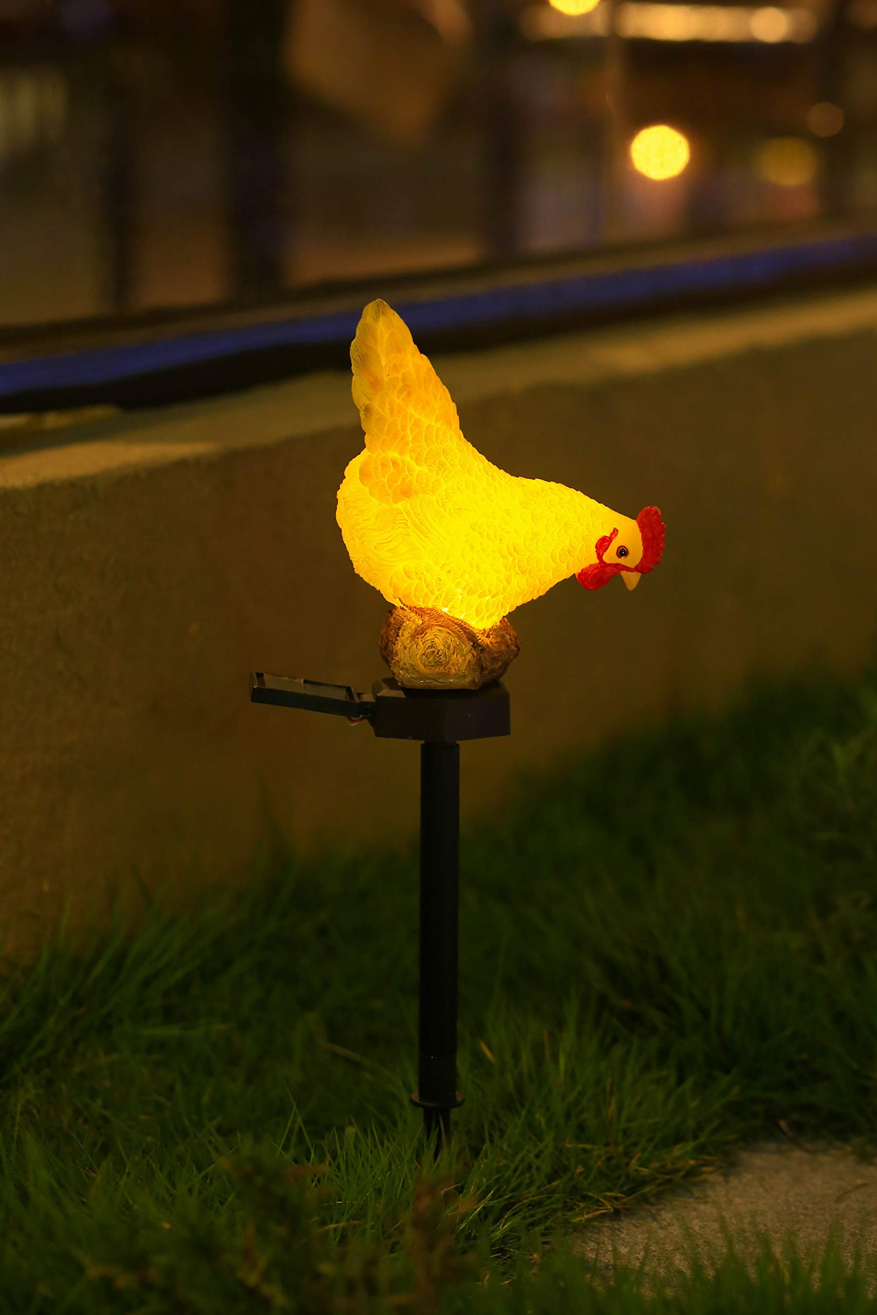 CHUANGFENG chicken solar lamp stake for yard walkways