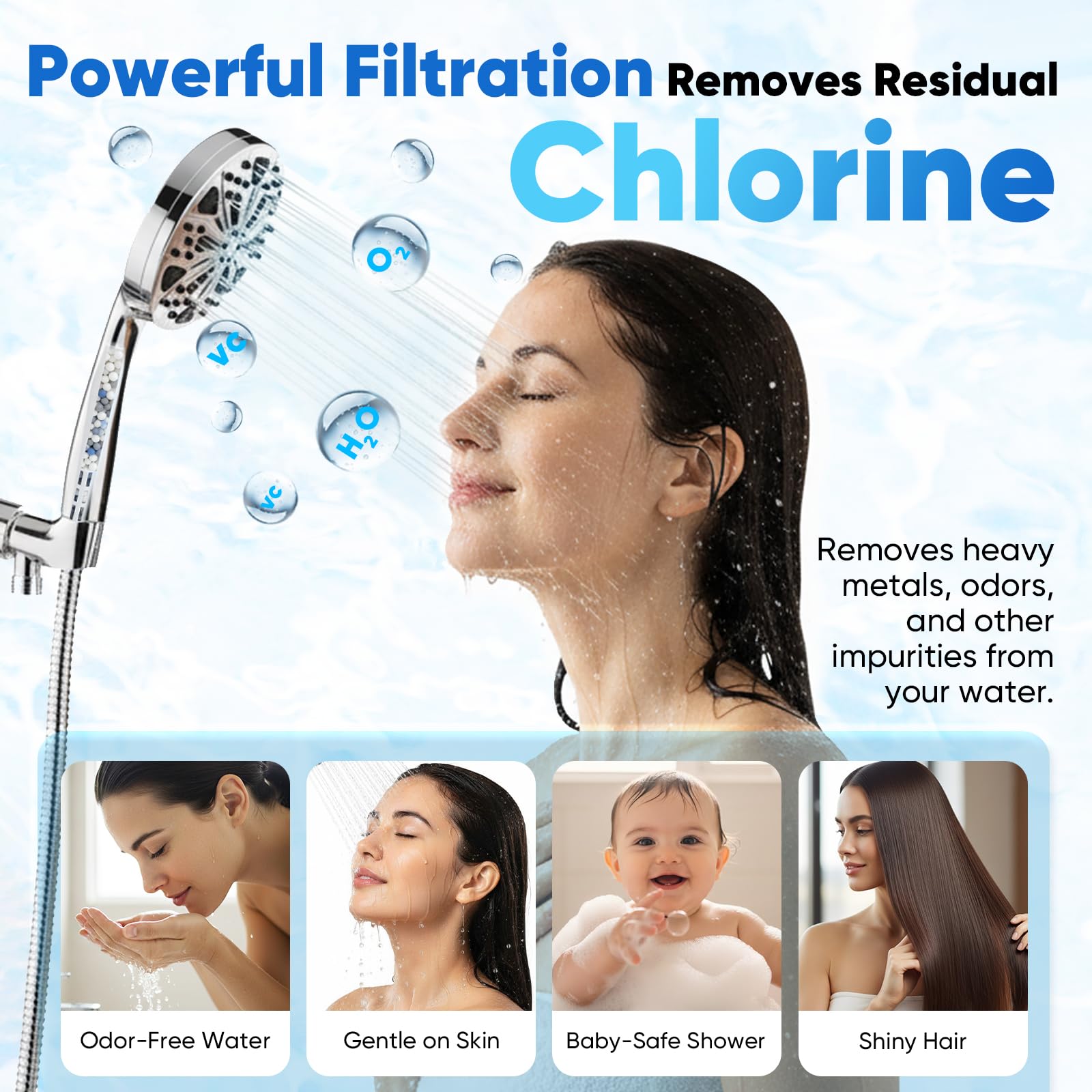 Chufa 59inch hose offers flexible reach for shower tasks