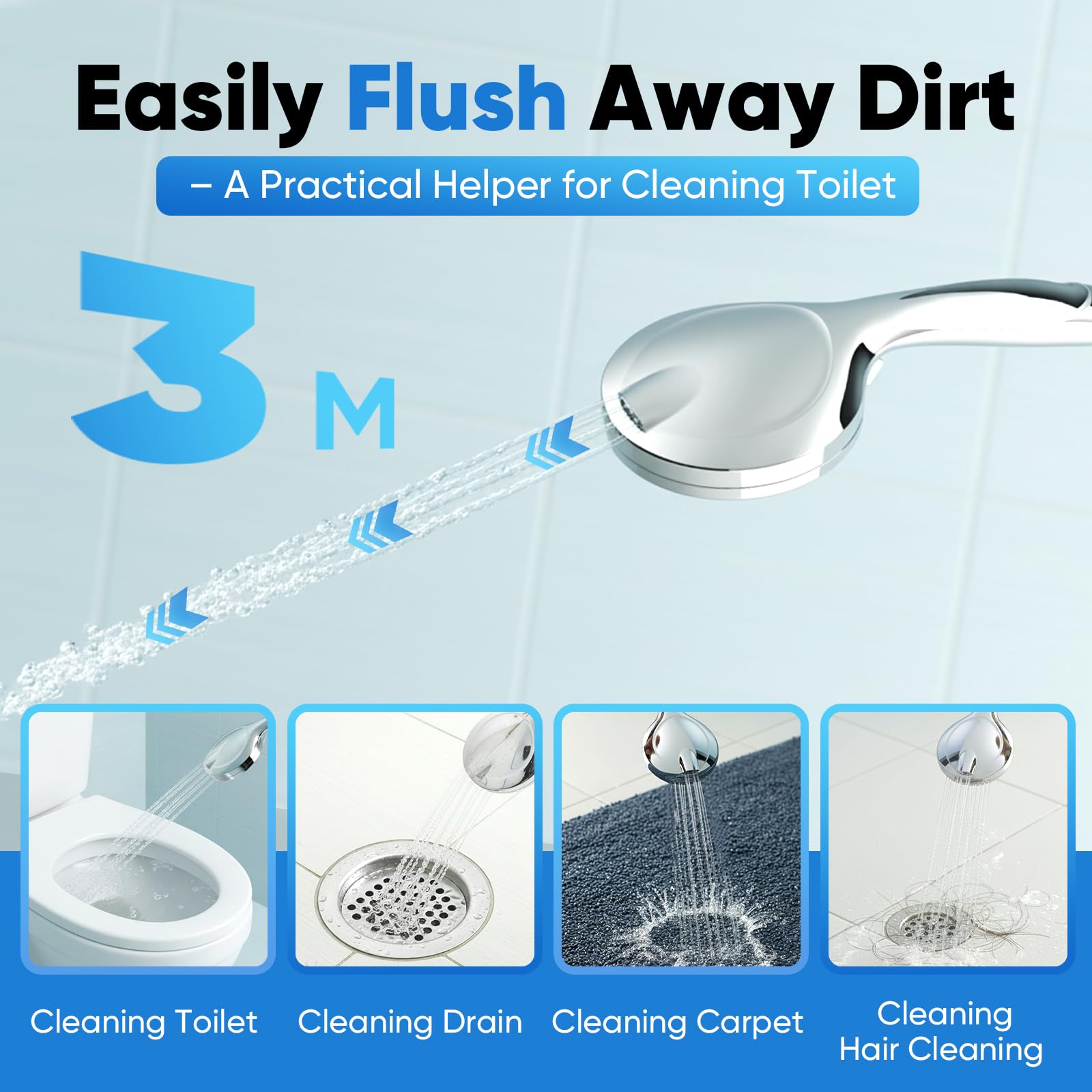 Chufa detachable sprayer enables easy cleaning and pet bathing