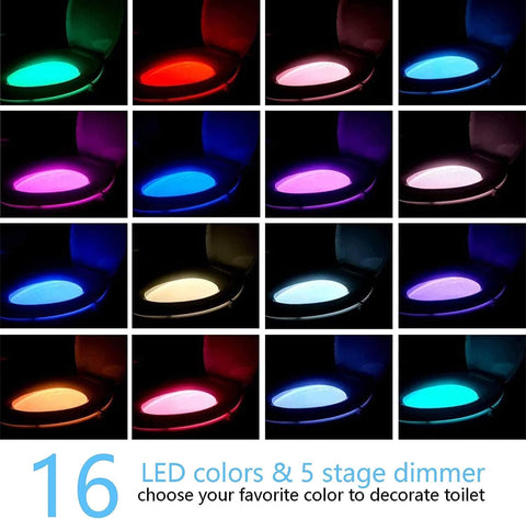 Chunace 16-color LED bowl light offers vibrant options for nighttime routines.