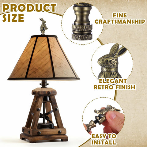 Chunful brass 2.28-inch finial fits standard lamps for upgrade.