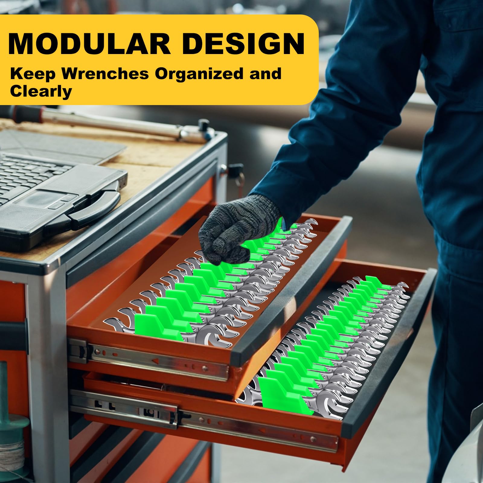 Chunful compatible with offset, open-end, and adjustable wrenches