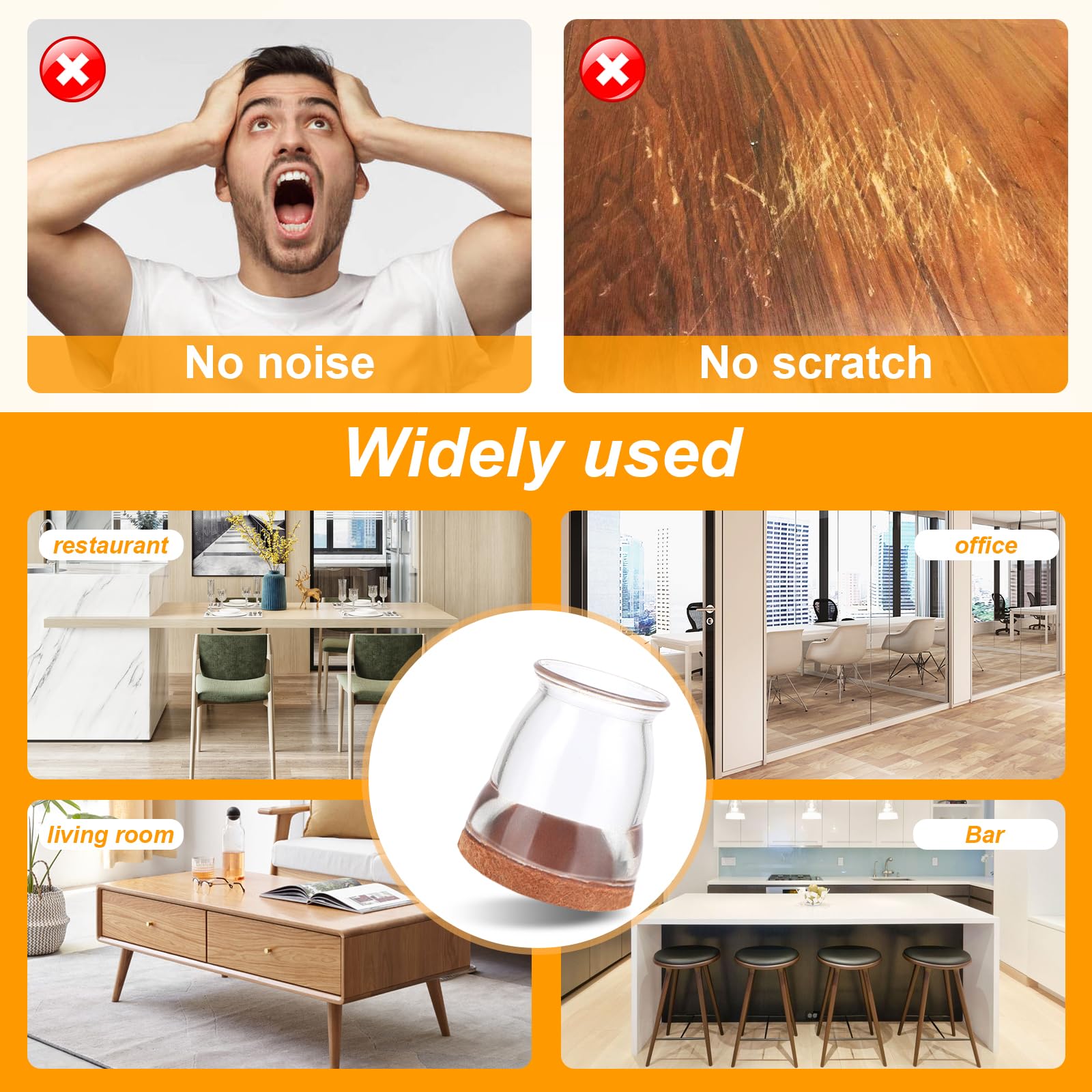 CHUNZEXI dining and office chair use on hardwood floors.