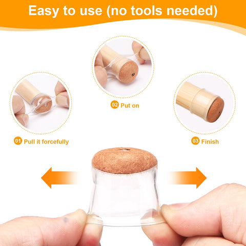 CHUNZEXI easy-install protector shown without adhesive, leaving no floor residue.