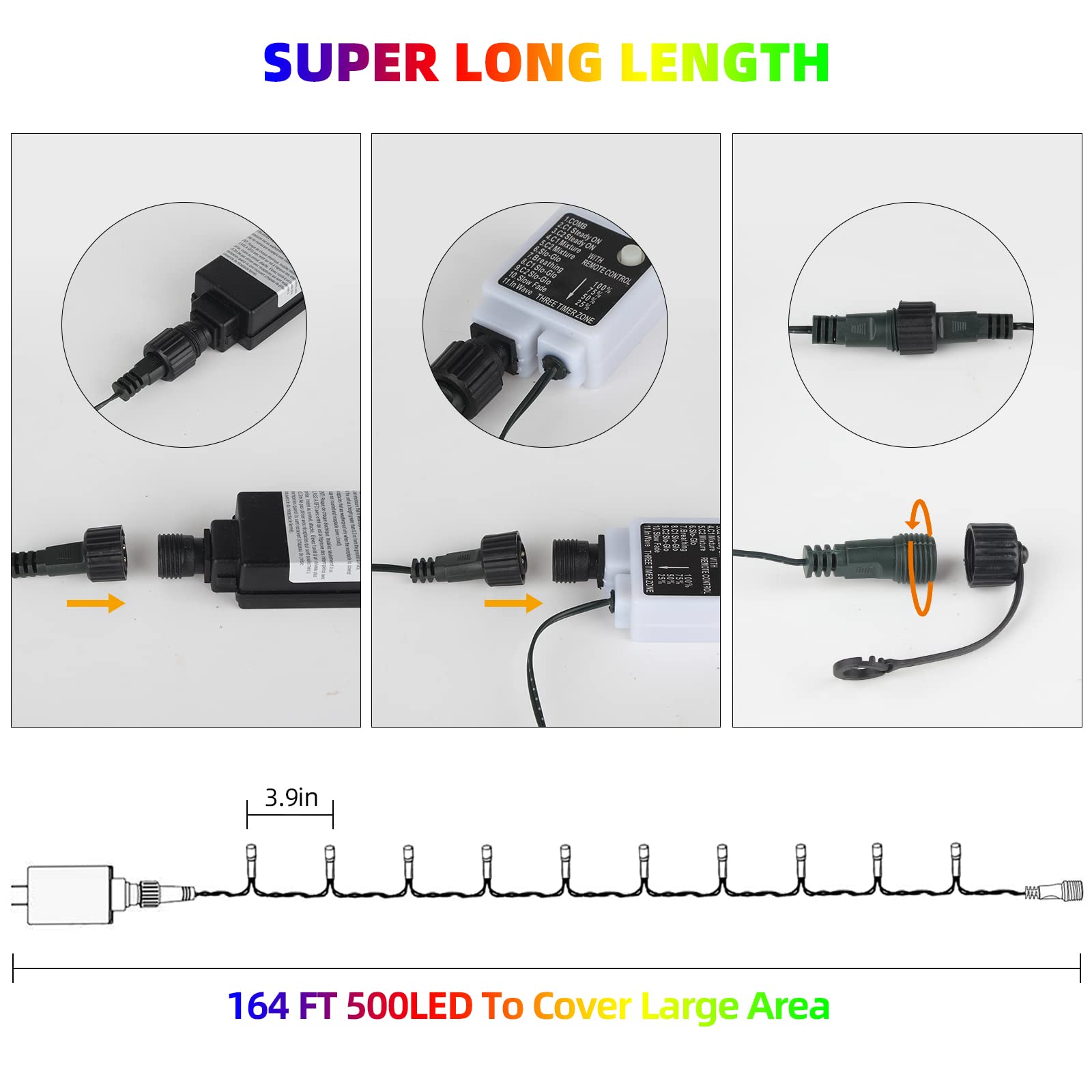 Chuya IP65 waterproof design for outdoor decorations